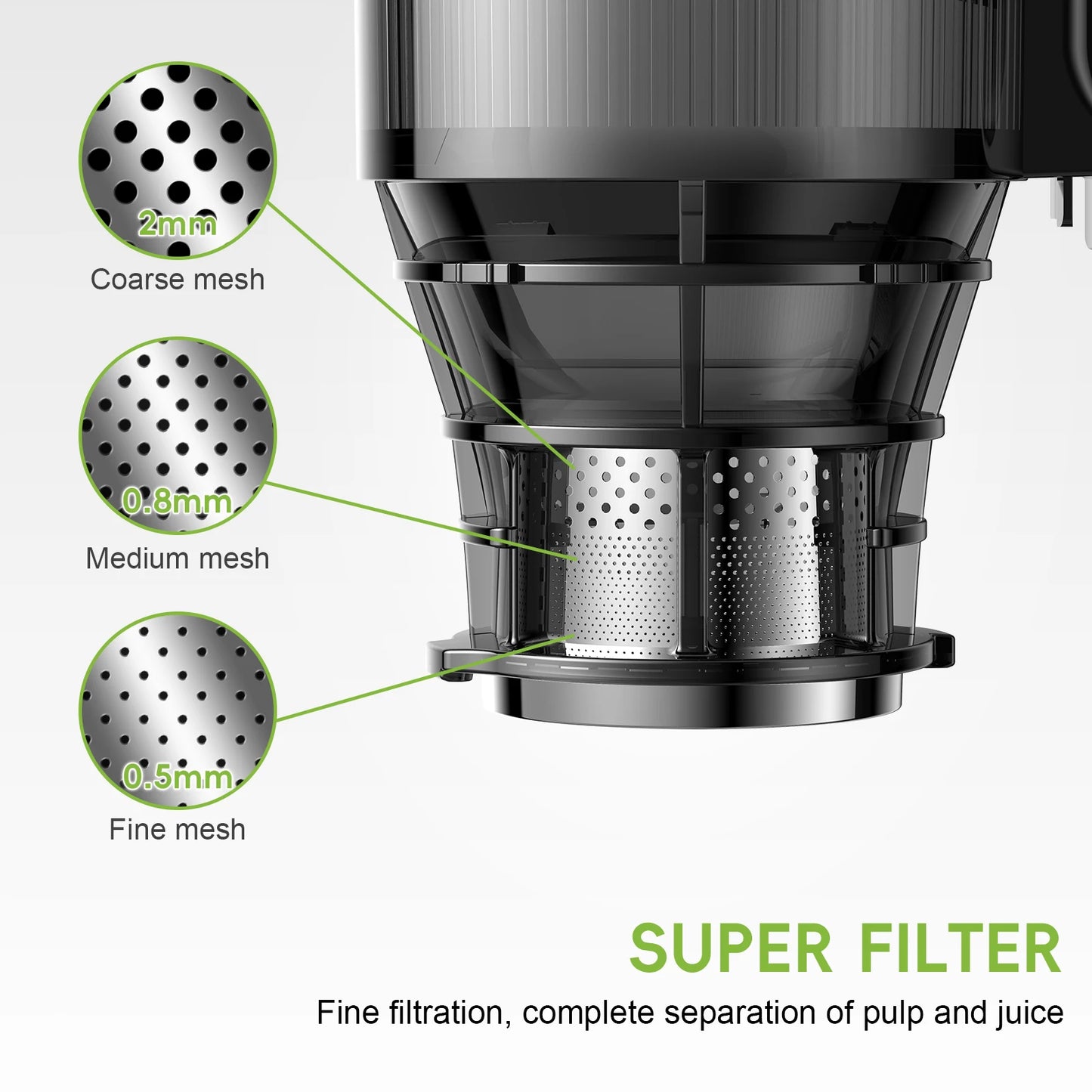 Extracteur de Jus Lent Biolomix SJ-023 – Grande Capacité & Triple Filtre