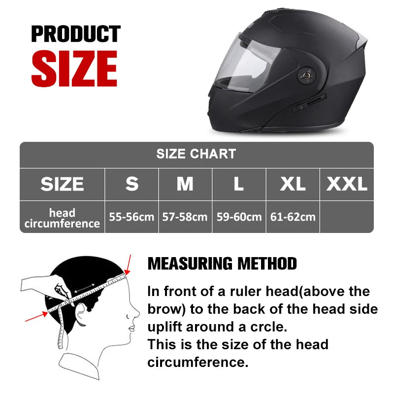 Uchoose-Casque de moto unisexe avec visière, double lentille, section transversale, certification DOT, casque de sécurité modulaire, casque à rabat