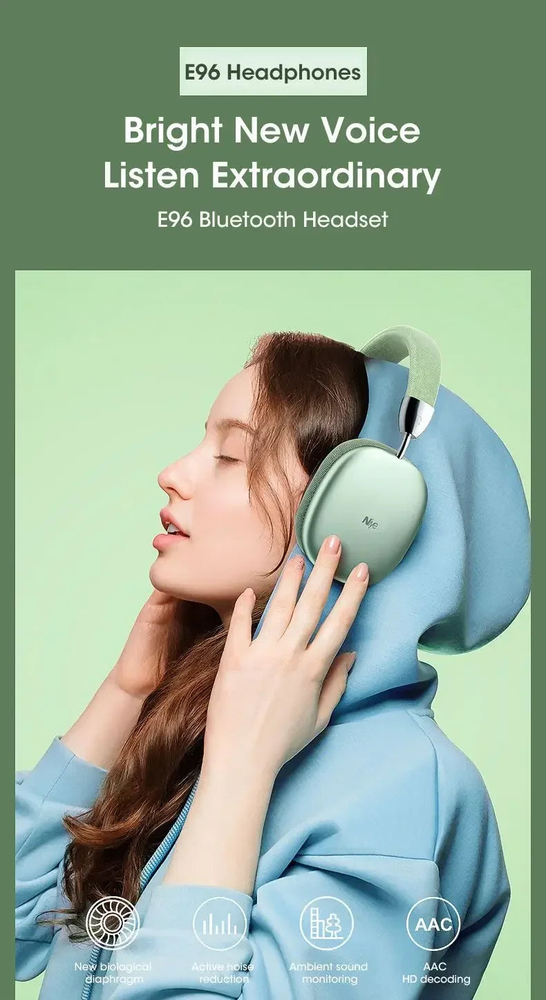 Bluetooth Headphones Max – Son Haute Fidélité & Confort Absolu