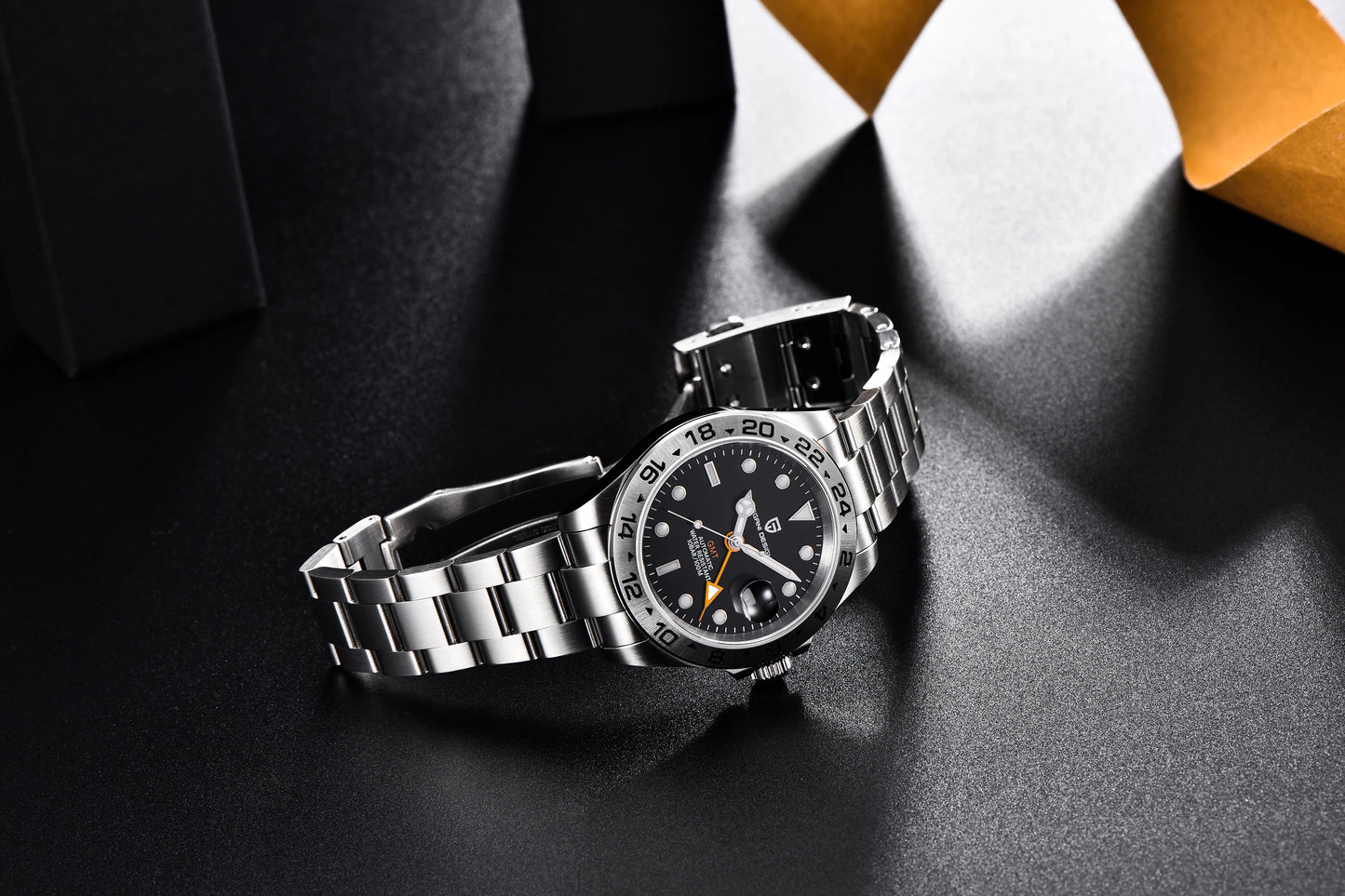 PAGANI Design 2025 nouvelle montre GMT 42MM montres mécaniques automatiques pour hommes saphir acier inoxydable montre étanche Reloj Hombre