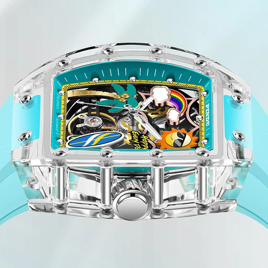 Montre Mécanique Été – Thème Plage & Éléments Marins