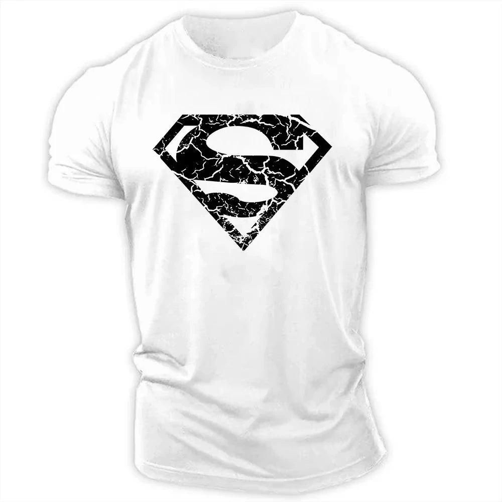 Été nouveau Style de sport décontracté 2d dessin animé imprimé hommes T-Shirt à manches courtes col rond T-Shirt ample et confortable hommes T-Shirt