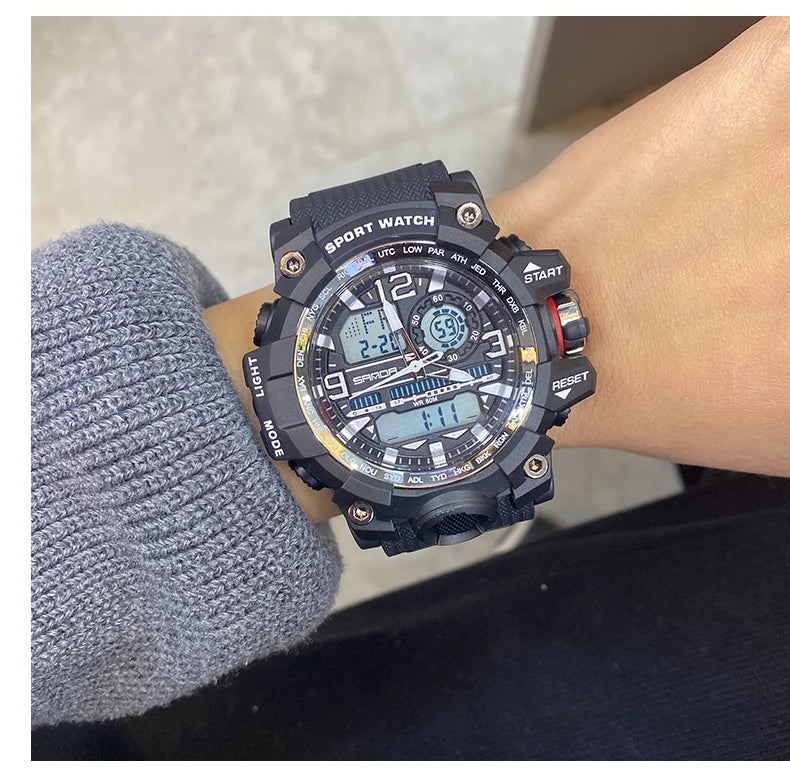 2022 Sanda Top Brand Sports Men's Watches Military Quartz Watch Man Waterproof Wristwatch For Men Clock Shock Relogios Masculino