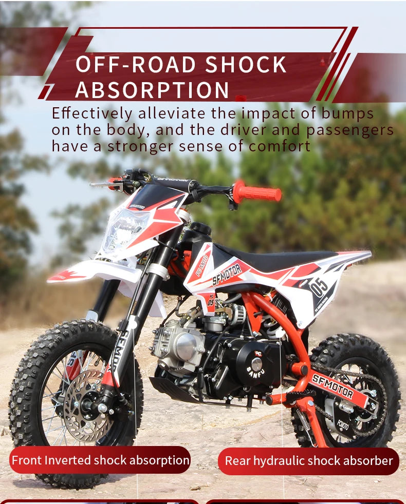 đïž Kids Dirt Bike 50cc â Moto Cross 4 Temps pour Enfant