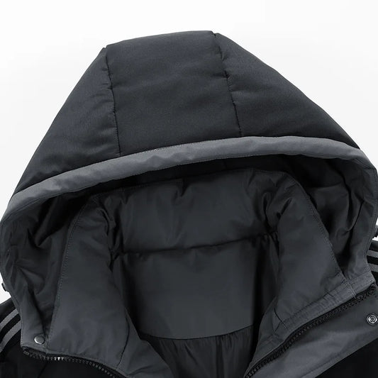 🧥 Doudoune d’Hiver Homme à Capuche – Coupe Décontractée, Chaude & Stylée (Taille jusqu’à 5XL)