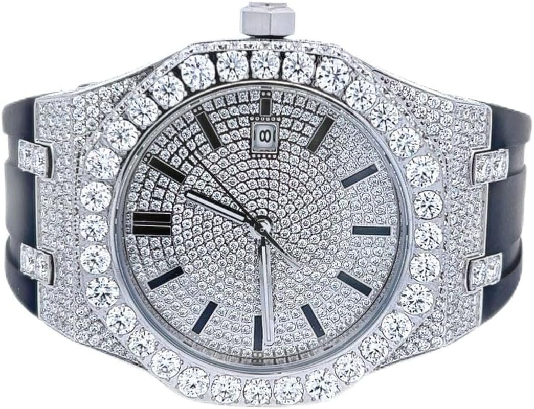 💎 Montre de Luxe Iced-Out en Moissanite – Élégance et Éclat Inégalés