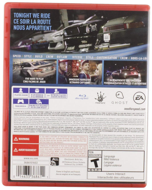 Need for Speed - Playstation 4