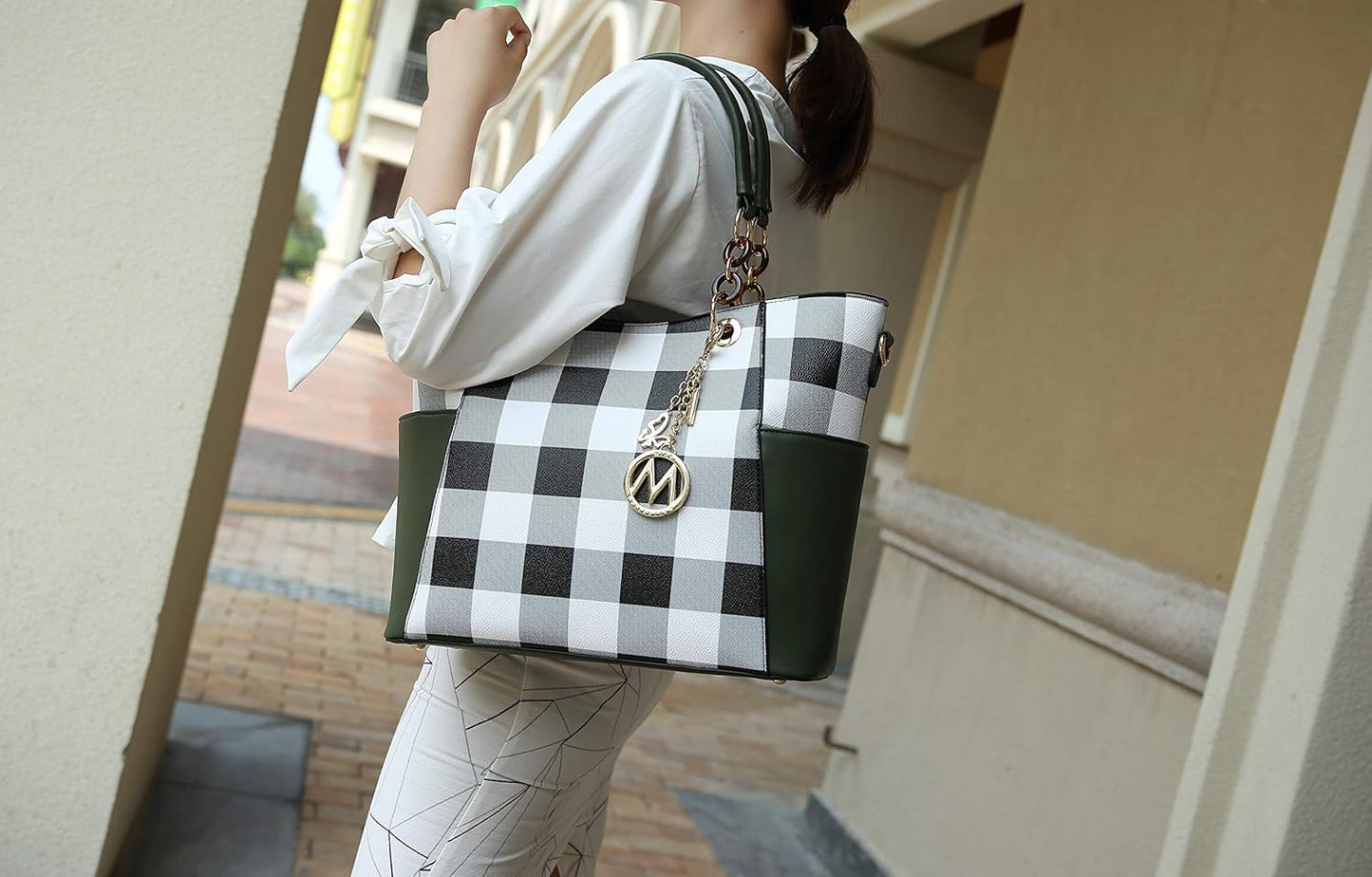 👜 MKF Collection – Ensemble Sac Cabas & Portefeuille en Cuir Vegan pour Femme