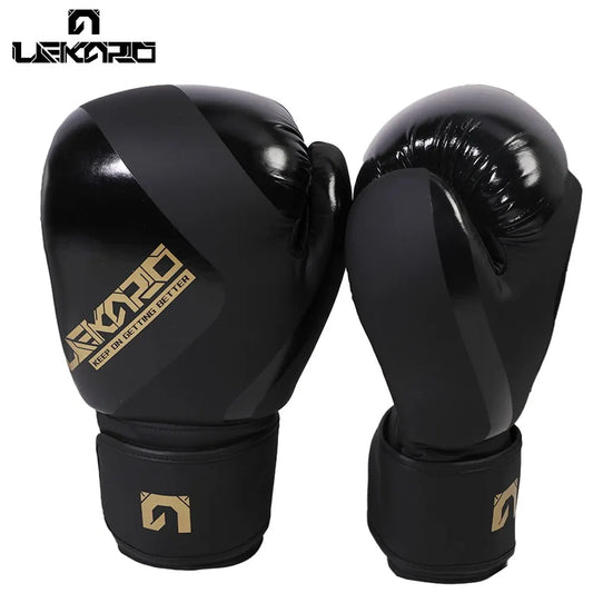 Gants de Boxe Professionnels 12oz - Muay Thai et Sanda (Hommes et Femmes)