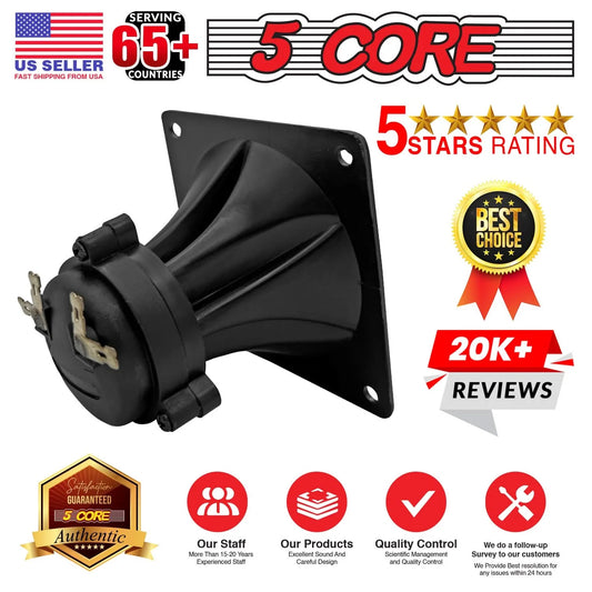 Tweeter 5Core 3,25" x 3,25" 40W Composant Carré Remplacement Super Horn Haute Puissance