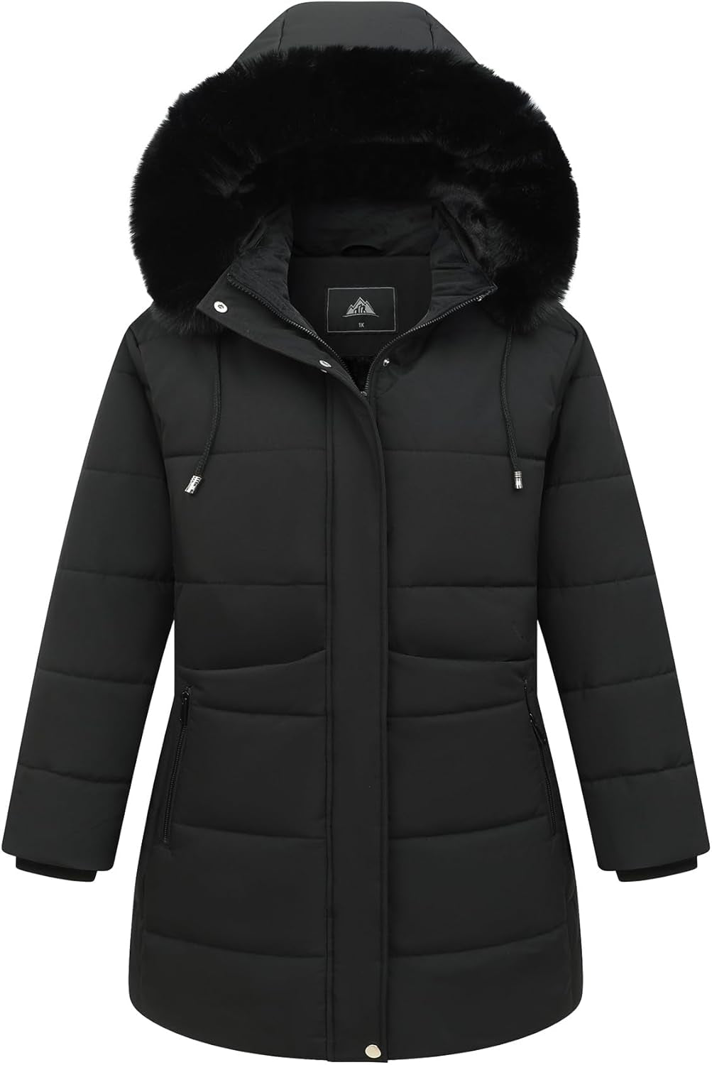 Women'S plus Size Winter Coat Waterproof Warm down Coat Detachable Hooded Parka Jacke