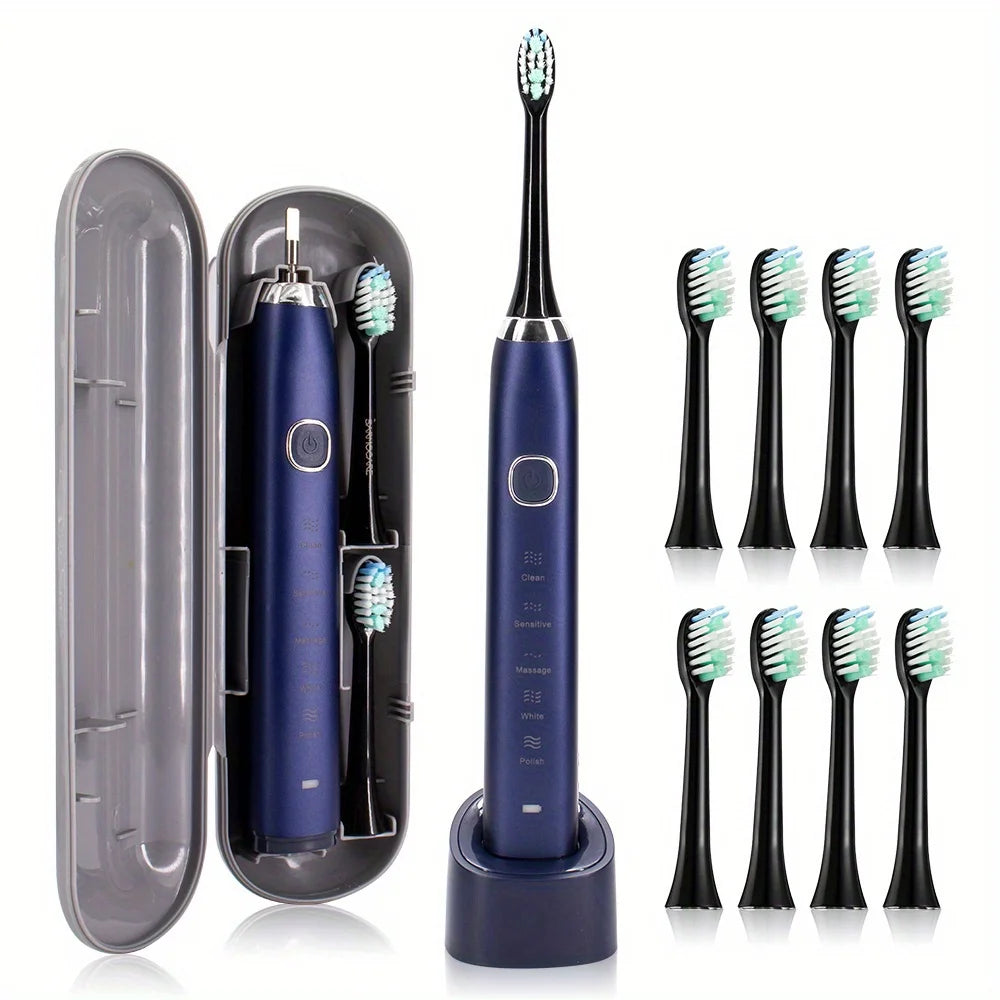 🦷 Brosse à Dents Électrique Sonique S100 – Technologie Intelligente pour un Sourire Plus Blanc ! ✨