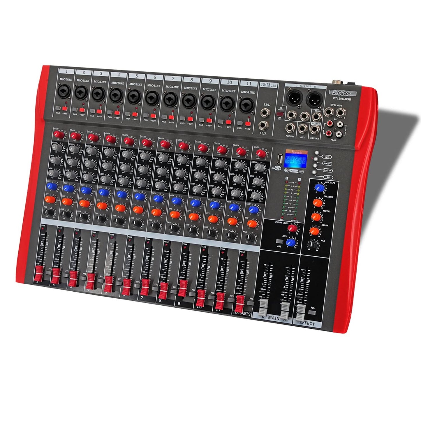 🎧 Mixeur Audio Professionnel 12 Canaux 🎧