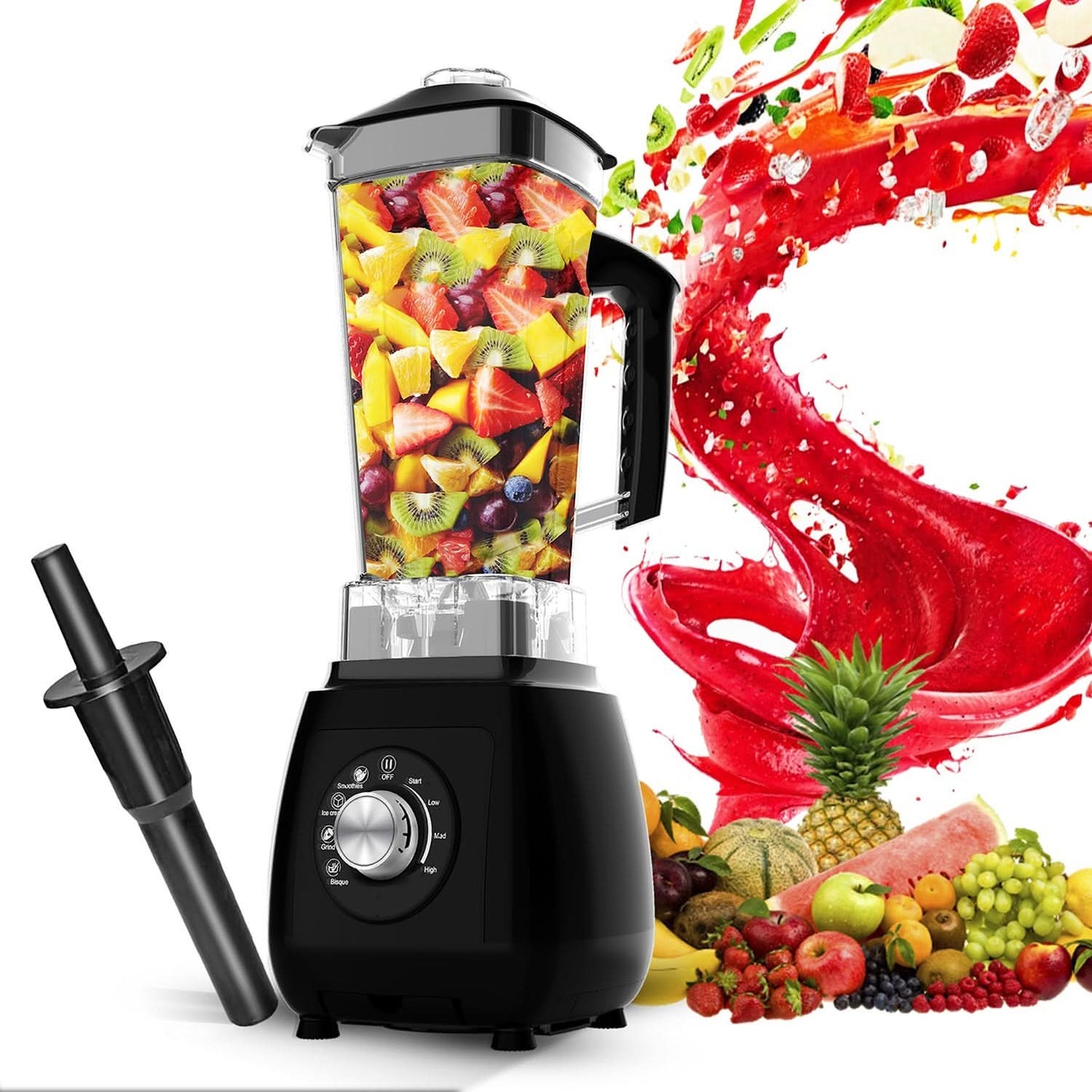 🔥 Blender de Comptoir Ultra-Puissant – Mixez, Broyez, Dégustez ! 🔥