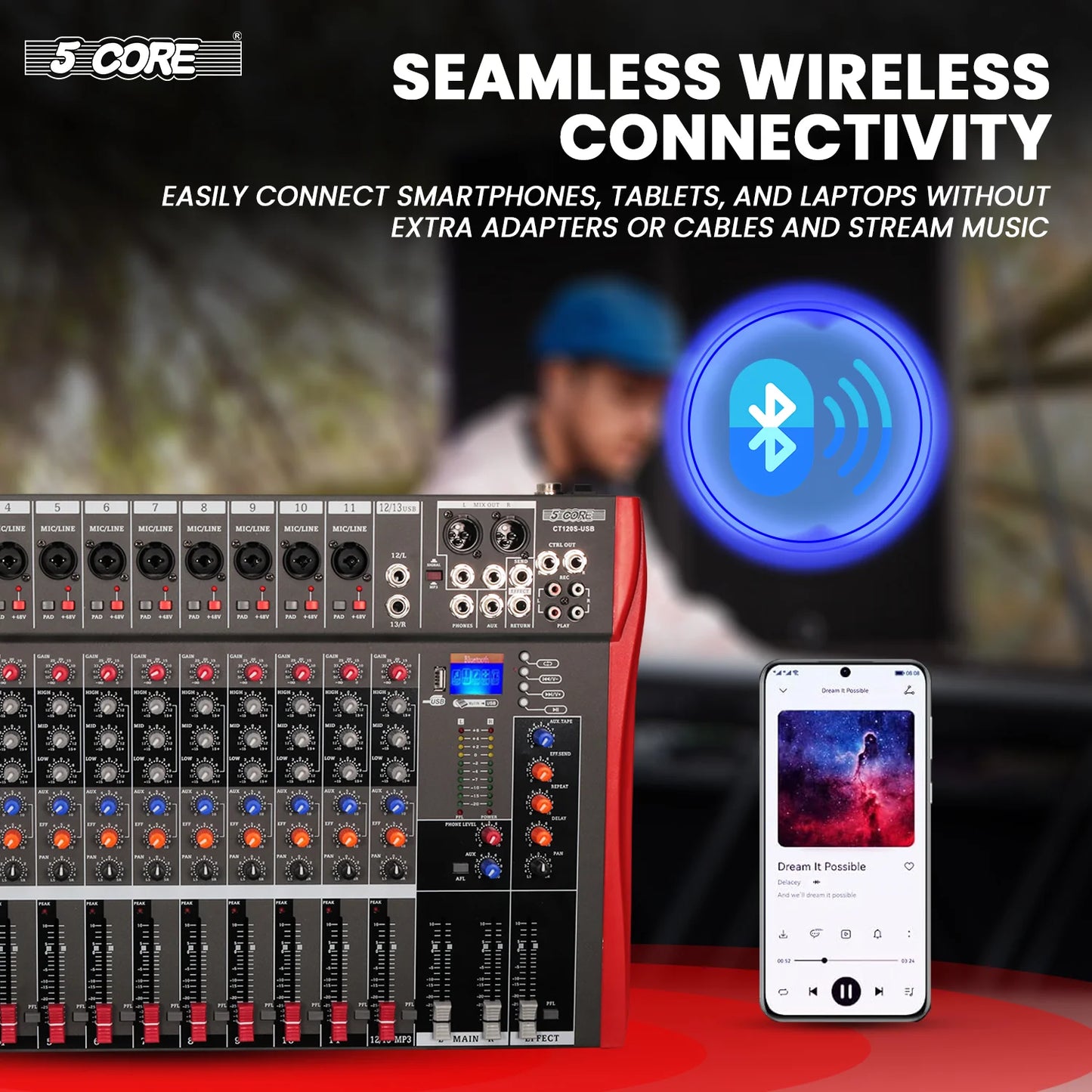 🎧 Mixeur Audio Professionnel 12 Canaux 🎧