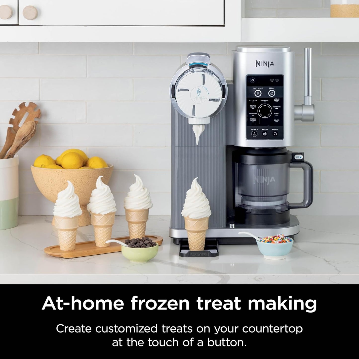 Swirl by Creami – Machine à Glace et Crème Glacée Soft Serve 13-en-1 avec Programmes Personnalisés