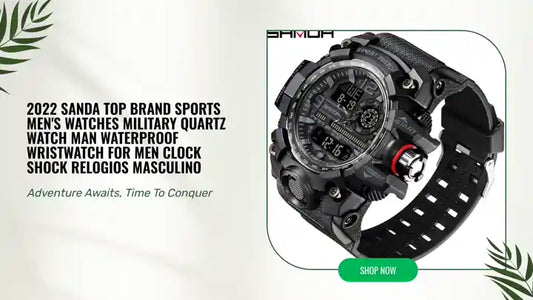 2022 Sanda Top Brand Sports Men's Watches Military Quartz Watch Man Waterproof Wristwatch For Men Clock Shock Relogios Masculino by@Outfy