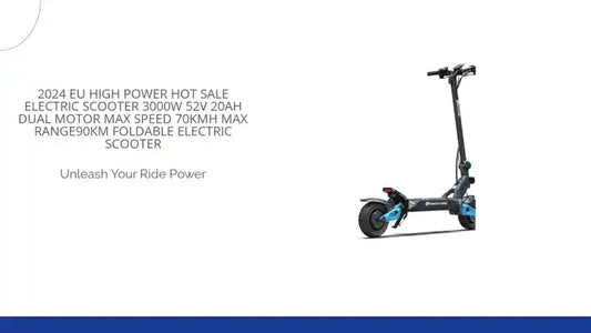 2024 EU High Power Hot Sale Electric Scooter 3000W 52V 20AH Dual Motor Max Speed 70KMH Max Range90KM Foldable Electric Scooter by@Outfy