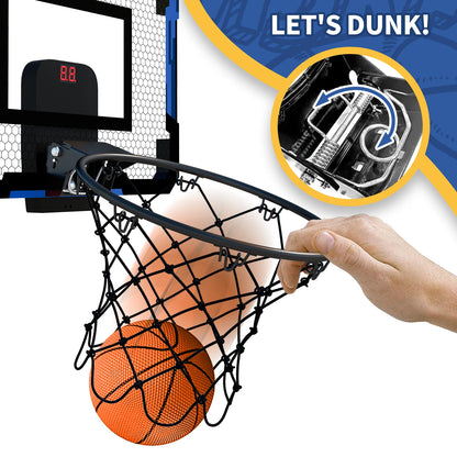 Panier de Basket Mini QDRAGON avec Scoreur Électronique – Un Jeu de Basket Fun et Interactif à l'Intérieur !