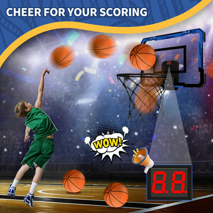 Panier de Basket Mini QDRAGON avec Scoreur Électronique – Un Jeu de Basket Fun et Interactif à l'Intérieur !