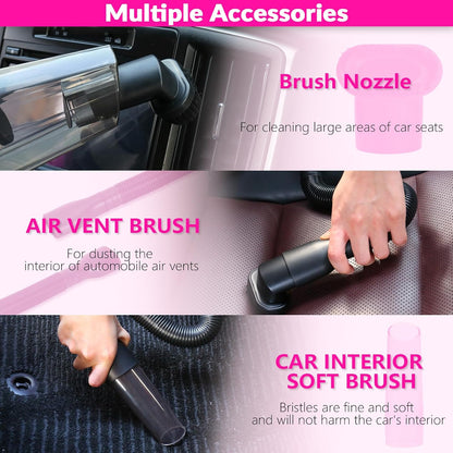  Kit de Nettoyage Auto Rose Ultra-Puissant ! ✨