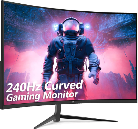 Z-Edge 32-Inch Curved Gaming Monitor 16:9 1920X1080 240Hz 1Ms Frameless LED Gaming Monitor, UG32P AMD Freesync Premium Display Port HDMI