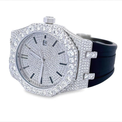 💎 Montre de Luxe Iced-Out en Moissanite – Élégance et Éclat Inégalés