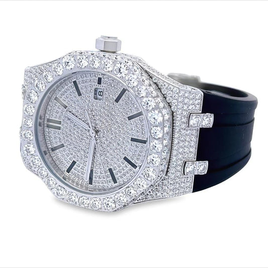 💎 Montre de Luxe Iced-Out en Moissanite – Élégance et Éclat Inégalés