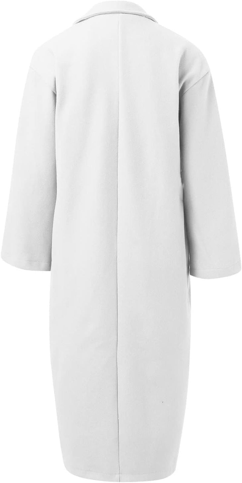 Manteau Femme en Laine Mélangée, Trench Simple Boutonné avec Capuche – Veste d'Hiver Élégante et Confortable