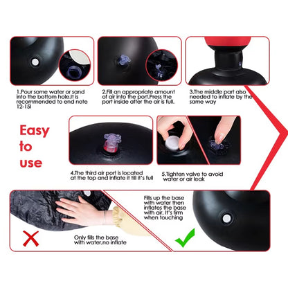 Sac de Boxe Gonflable – Idéal pour Entraînement et Détente