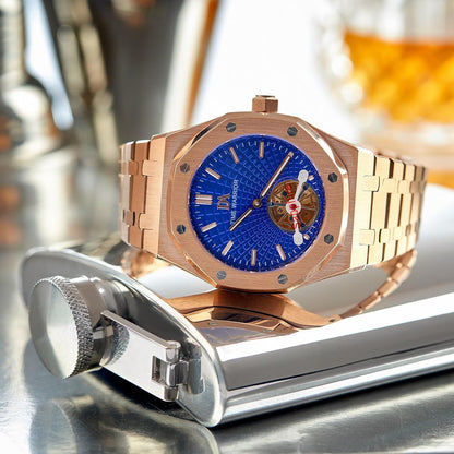 ⌚ Time Warrior – Montre DA Royalty Automatique Tourbillon