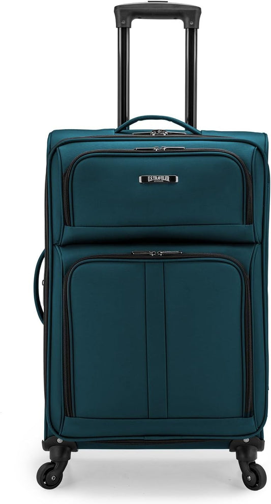 Valise Anzio Softside Extensible à Roues Pivotantes, Teal, 26 pouces