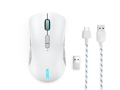 Souris de Jeu Sans Fil Legion M600 RGB – 16 000 DPI, 9 Boutons Programmables, Autonomie de Batterie de 200 Heures, Durabilité de 50 Millions de Clics – Souris Ambidextre (Stingray)