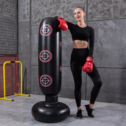 Sac de Boxe Gonflable – Idéal pour Entraînement et Détente
