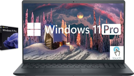 Inspiron Touchscreen Laptop, 15.6" Business & Student Laptop Computer, Windows 11 Pro Laptop 16GB RAM 1TB SSD, Intel I5-1155G7 Processor, Full HD IPS Display, Numeric Keypad, Carbon Black