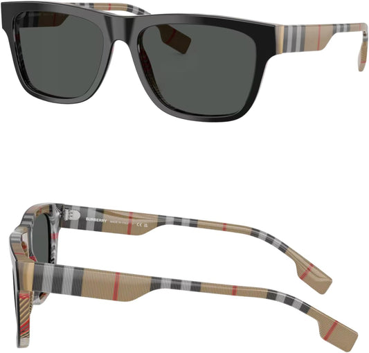 🕶️ BURBERRY BE4293 – Lunettes de Soleil Carrées en Acétate avec Kit Luxe eSHADES