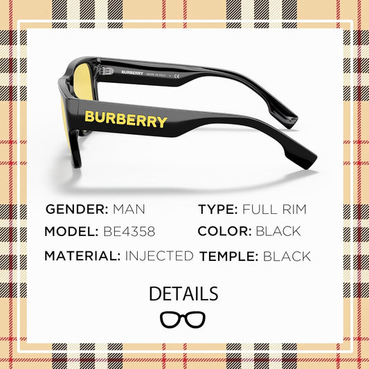 BE4358 Shape Sunglasses with Eyewear Kit Bundle - High Bridge Fit - Mens Designer Sun Glasses