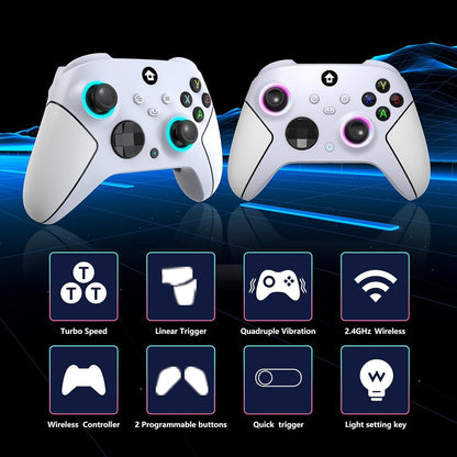 🎮 Manette Sans Fil Xbox – Violet (2.4 GHz, Compatible Xbox & PC)
