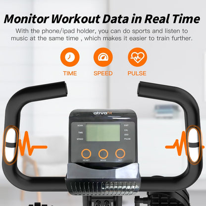 🚴‍♂️ Vélo d’Exercice 3-en-1 Pliable – Cardio, Force et Confort à Domicile