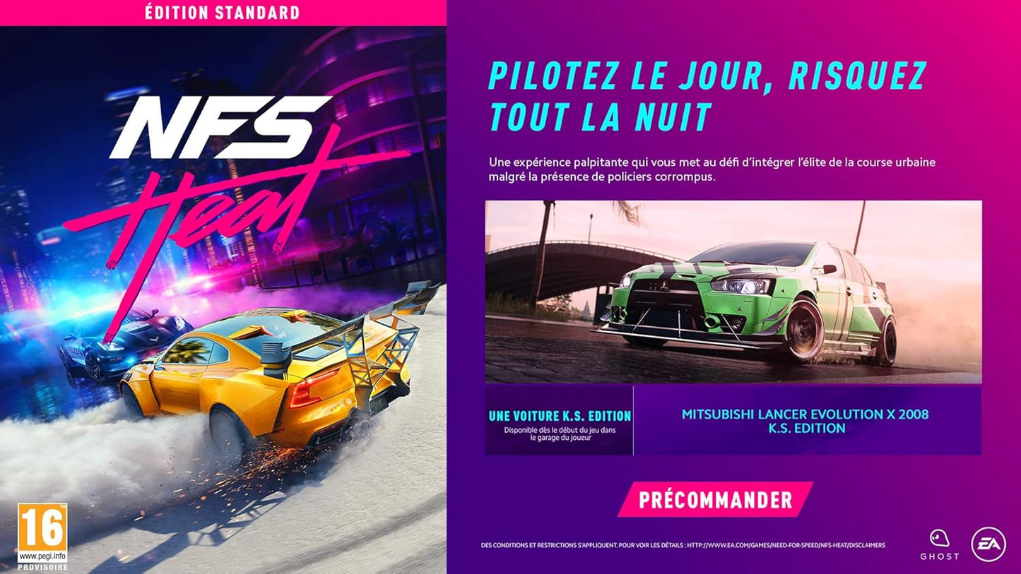 🔥 JEU CONSOLE EA - Need for Speed Heat | Xbox One 🎮