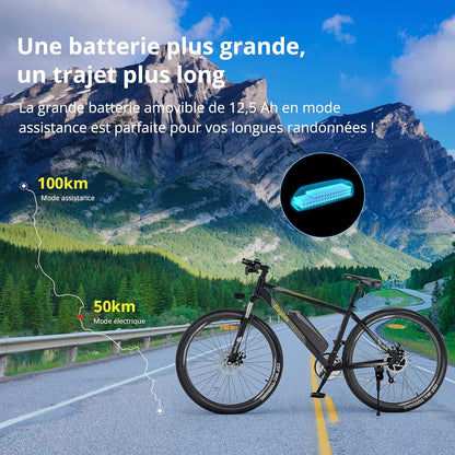 Vélo Électrique Eleglide M1 Plus VTT 27,5"/29" - Batterie 12,5 Ah, Écran LCD, 21 Vitesses, 3 Modes de Conduite - Idéal pour l'Aventure
