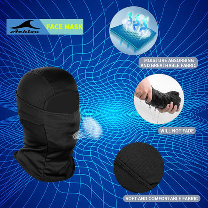Masque de ski pour hommes et femmes, cagoule, masque de protection UV, léger pour moto et snowboard