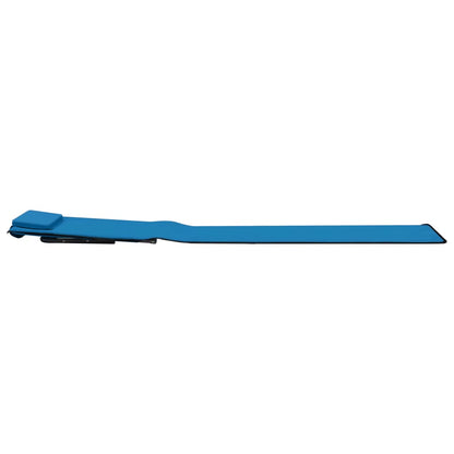 Tapis de plage pliables 2 pcs Acier et tissu BleuChaises longues d'extérieur, meubles de jardin, de piscine, fournitures pour la maison, décoration