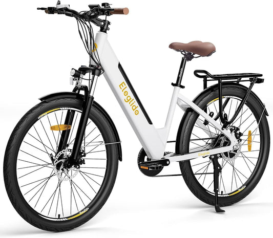 Vélo Électrique Eleglide T1 Step-Thru - VTC Urbain 27,5" | Moteur 250W | Batterie 36V 12,5Ah | 7 Vitesses | E-Bike Homme/Femme