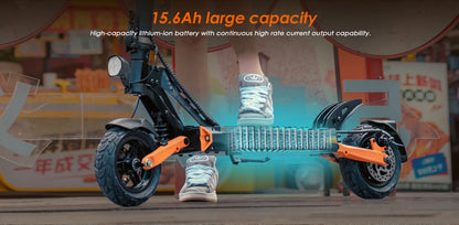 Scooter électrique Kukirin G2 pro 1000W 48 v15.6ah 45 KM/H, pliable, avec siège, pour ville et utilisation tout-terrain