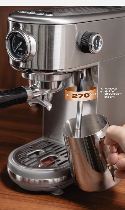 HiBREW H10B – Machine à Expresso Semi-Automatique 20 Bars – Température Réglable – Café Chaud Froid