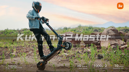 KuKirin G2 Master – Trottinette Électrique Pliable 2000W 52V 20.8Ah | 60 km/h, 70 km d’autonomie, Tout-Terrain (2025)