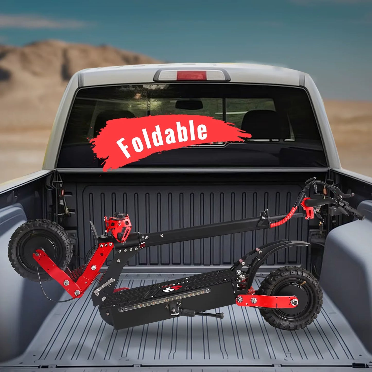 SUNNIGOO X7 – Trottinette Électrique Pliable Double Moteur 3600W (2×1800W) | 65 km/h, 60 km d’autonomie, 48V 21Ah, Pneus 11”