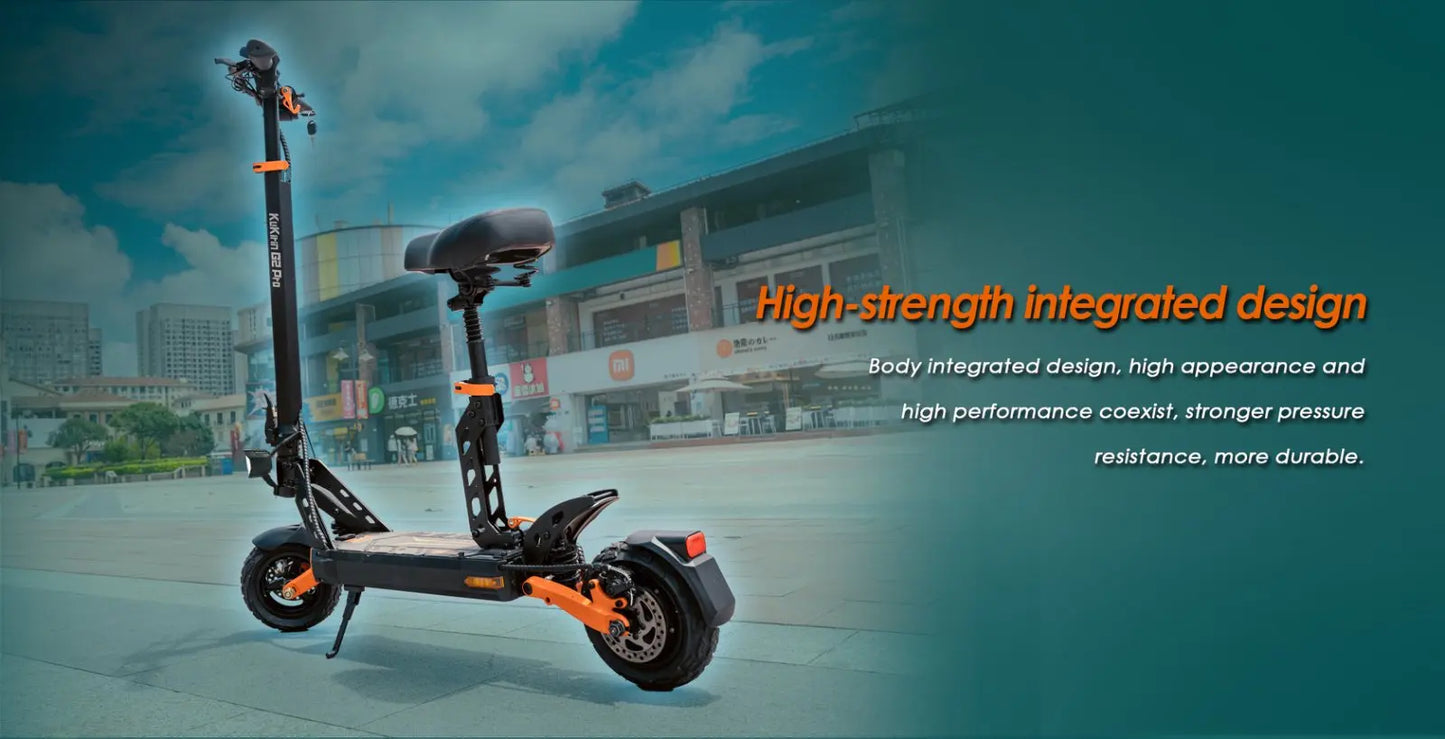 Scooter électrique Kukirin G2 pro 1000W 48 v15.6ah 45 KM/H, pliable, avec siège, pour ville et utilisation tout-terrain
