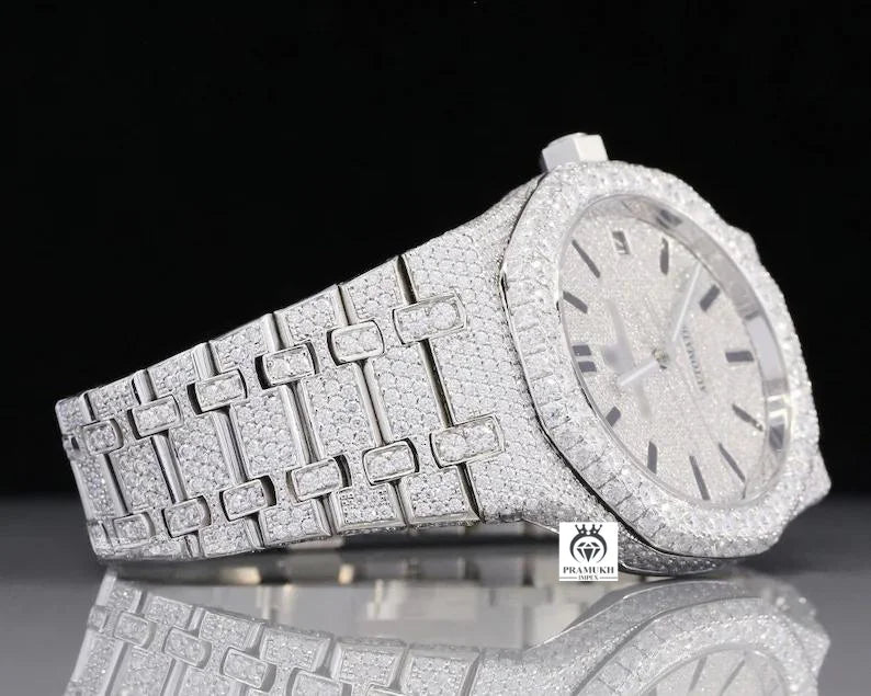 Hot Sale Men Womens Moissanite Watch D VVS Moissanite Pass Diamond Tester Luxury Watch Hip Hop Style Iced Out Wrist Watches